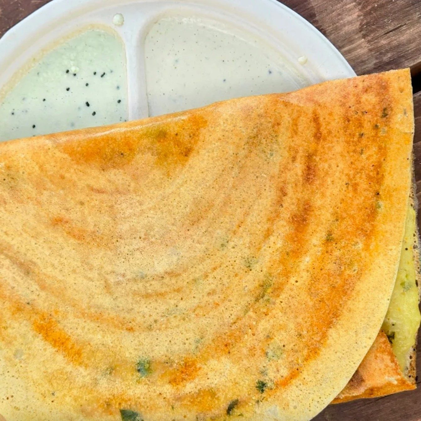 O - Ghee Karam Podi Masala Dosa.