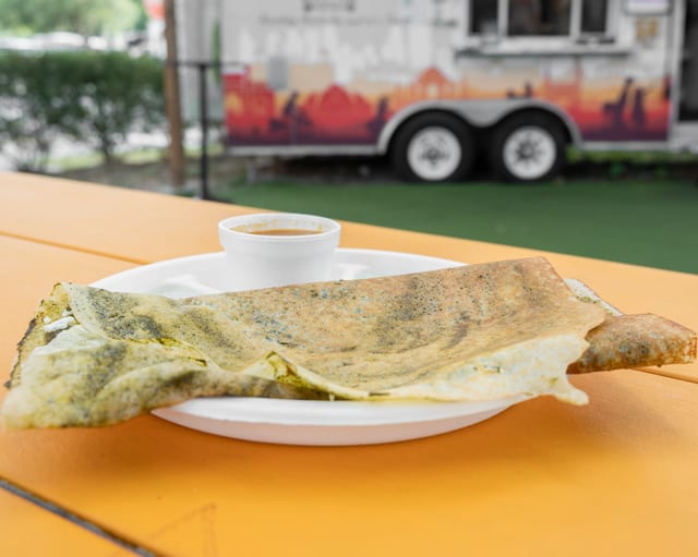O - Butter Palak Paneer Dosa